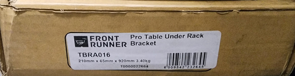 Front Runner - PRO Stainless Steel Prep Table & Undermount Kit  TBRA019 & TBRA016