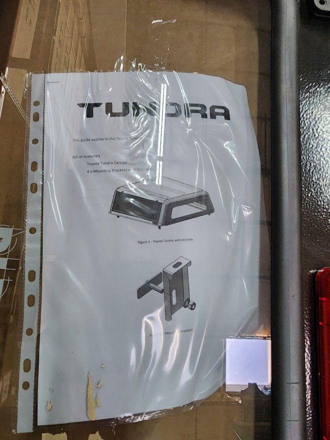 RLD Design - Replacement Canopy Rear Door and 2 Side Doors for Tundra Shortbed BLACK