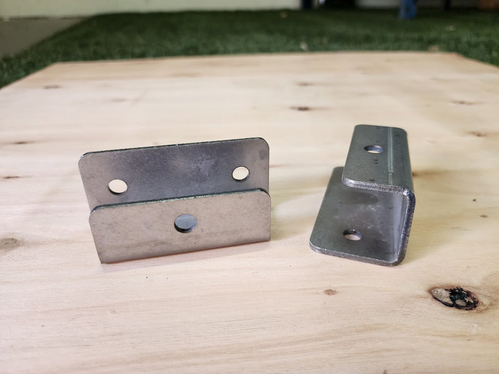 Rack Foot Pair - Low Profile Heavy Duty Stainless Steel - Universal Mounting Legs