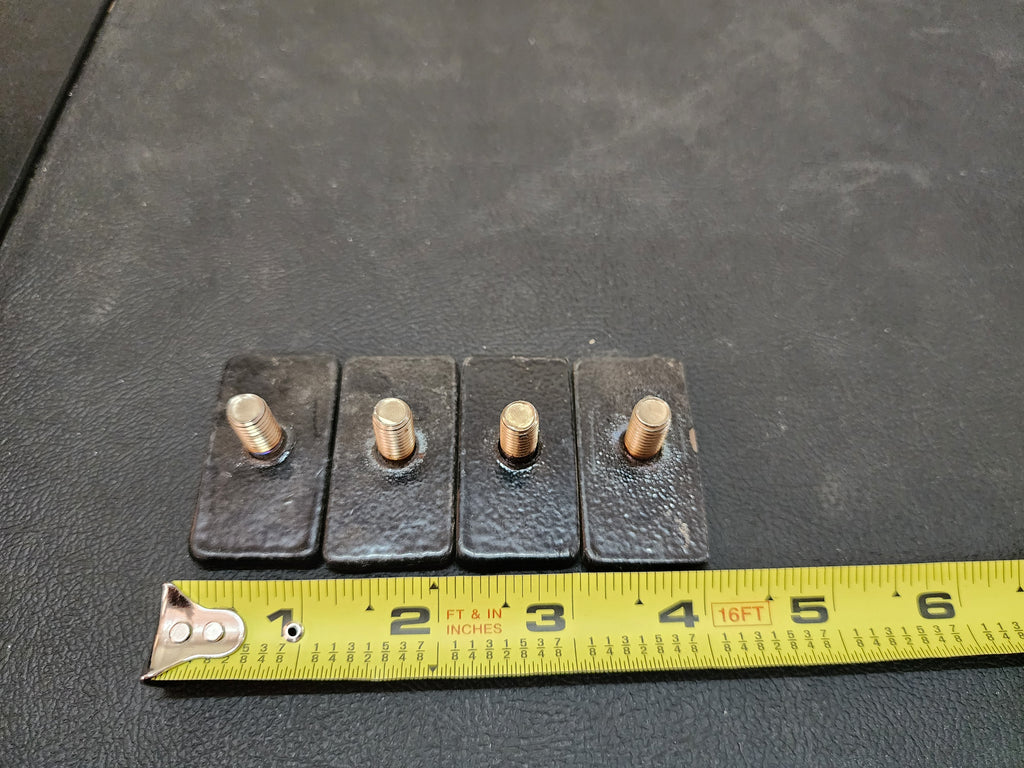 RLD Design - Bedside Track Stud Plates for Canopy Mounting PACK OF 4 (Jeep Gladiator Size Bedside Track)