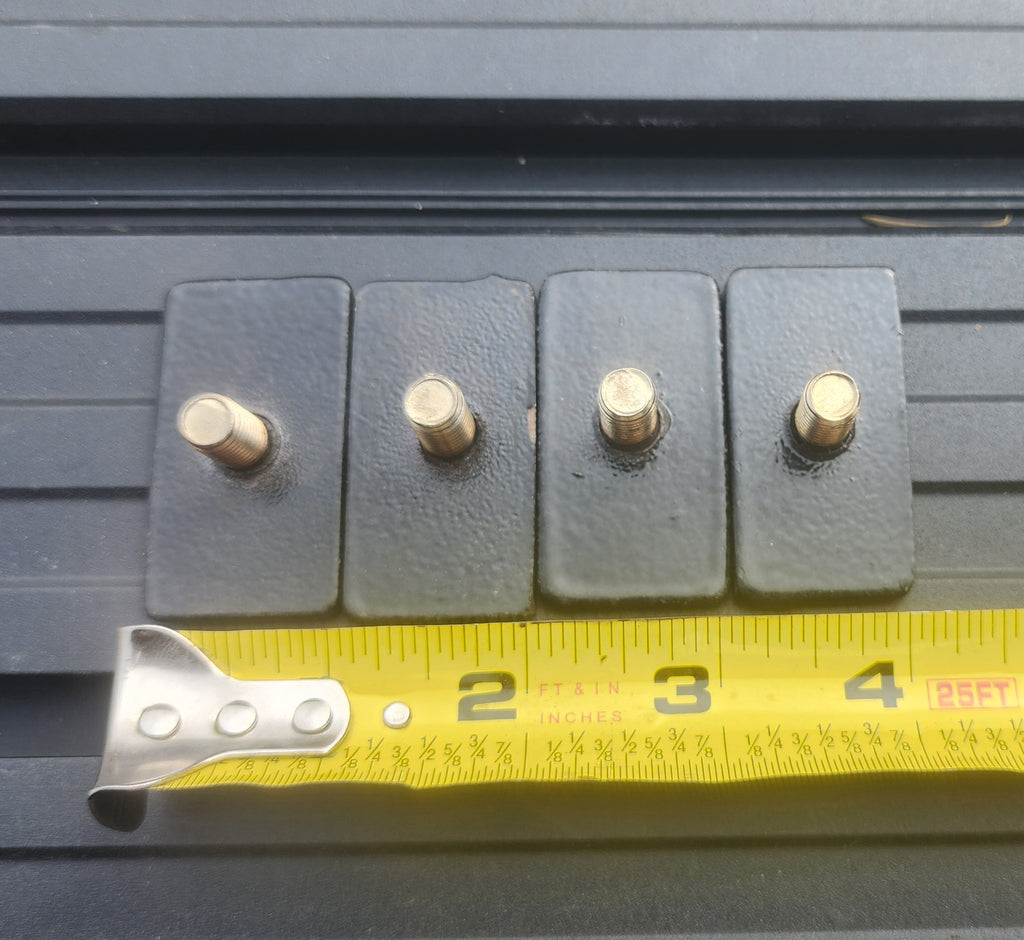 RLD Design - Bedside Track Stud Plates for Canopy Mounting PACK OF 4 (Jeep Gladiator Size Bedside Track)