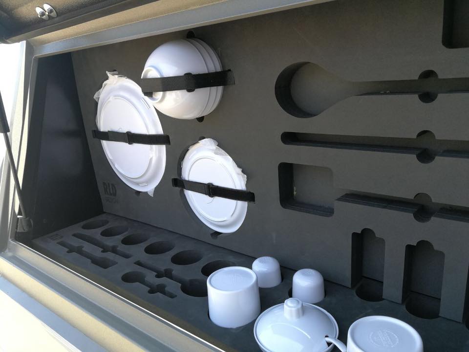 RLD Design - Full Side Cabinet Kitchen Foam Inserts for stainless steel Truck Caps