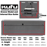 SINGLE 57" Drawer Kit Universal Truck Bed - KUFU