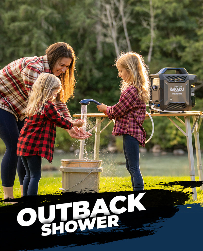 Kakadu Outback Shower - Propane Hot Water System!