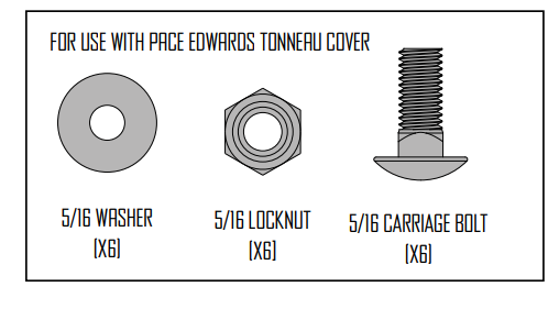 Leitner Designs LEITNER DESIGNS Kit - Hardware for Pace Edwards Ultragroove Tonneau Cover
