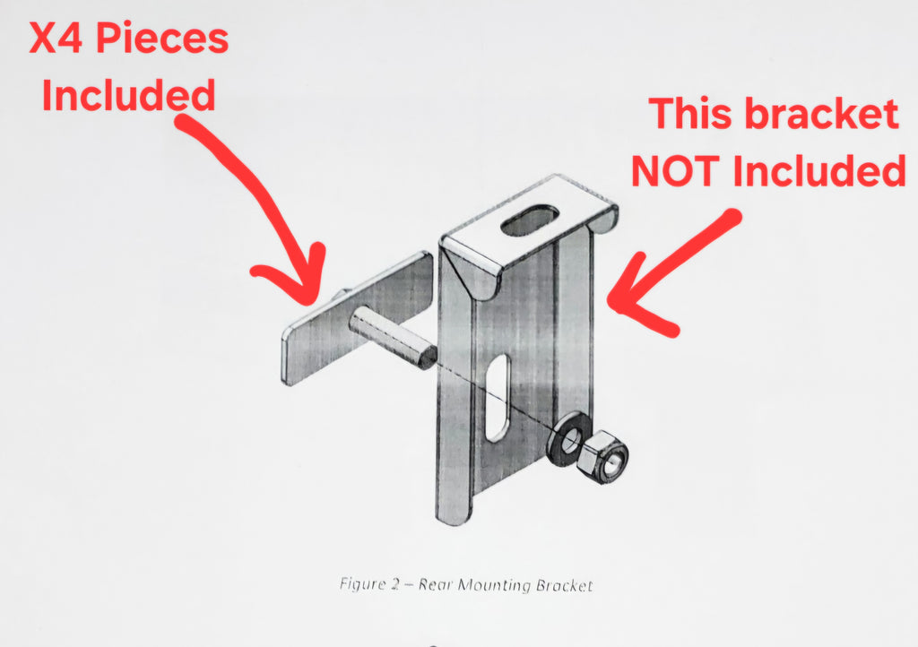 RLD Design - Bedside Track Stud Plates for Canopy Mounting PACK OF 4(Toyota  Size Bedside Track) (Copy)
