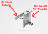 RLD Design - Bedside Track Stud Plates for Canopy Mounting PACK OF 4(Toyota  Size Bedside Track) (Copy)