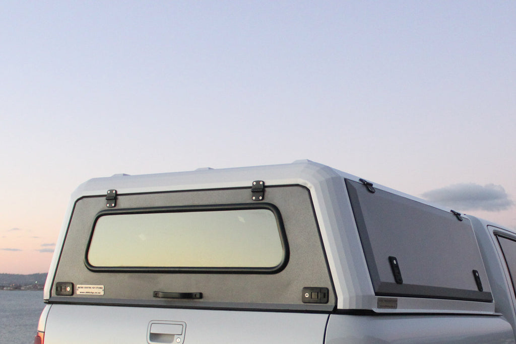 RLD Design Stainless Steel Truck Cap - Ford F-150 / Raptor Truck Cap/Canopy 6.5ft Bed Black/Black