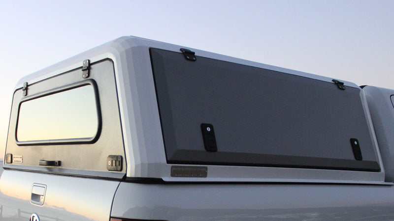 RLD Design Stainless Steel Truck Cap - Ford F-150 / Raptor Truck Cap/Canopy 6.5ft Bed Black/Black