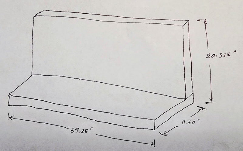 RLD Design - Full Side Cabinet Kitchen Foam Inserts for stainless steel Truck Caps