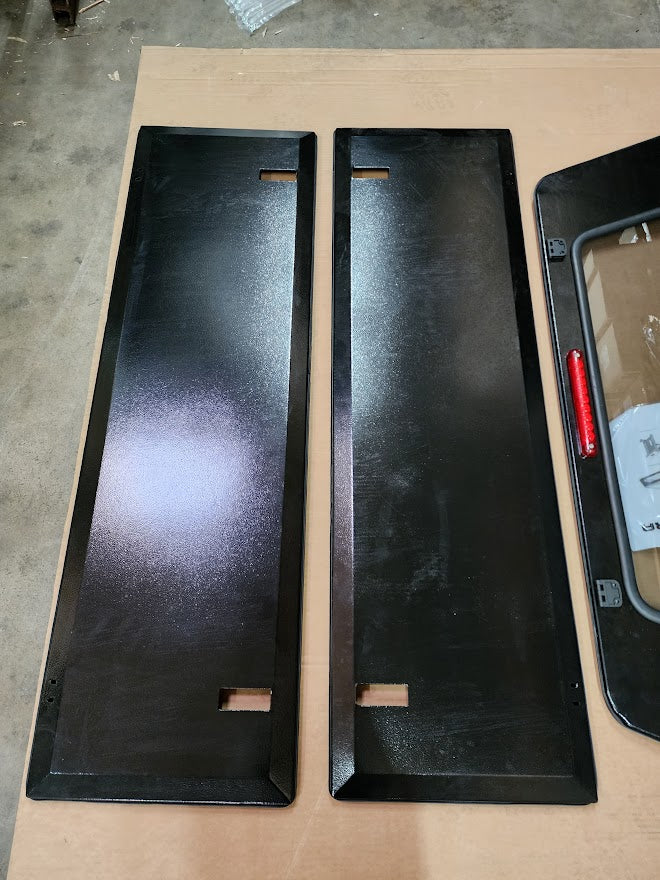 RLD Design - Replacement Canopy Rear Door and 2 Side Doors for Tundra Shortbed BLACK