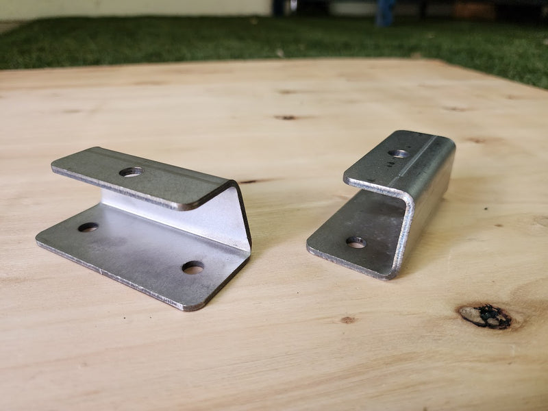 Rack Foot Pair - Low Profile Heavy Duty Stainless Steel - Universal Mounting Legs