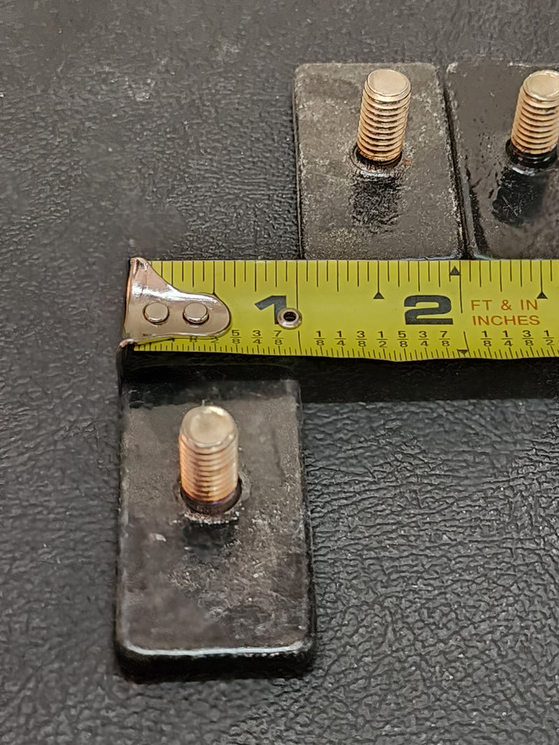 RLD Design - Bedside Track Stud Plates for Canopy Mounting PACK OF 4 (Jeep Gladiator Size Bedside Track)