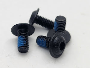 Leitner Designs Hex Black Button Head M6x12mm Bolts 4pcs