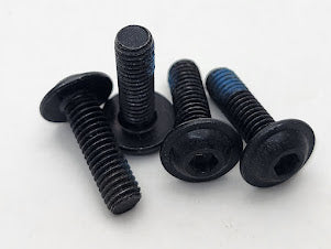 Leitner Designs Hex Black Button Head M6x20mm Bolts 4pcs