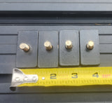 RLD Design - Bedside Track Stud Plates for Canopy Mounting PACK OF 4 (Jeep Gladiator Size Bedside Track)