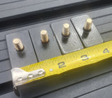RLD Design - Bedside Track Stud Plates for Canopy Mounting PACK OF 4 (Jeep Gladiator Size Bedside Track)