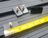 RLD Design - Bedside Track Stud Plates for Canopy Mounting PACK OF 4 (Jeep Gladiator Size Bedside Track)