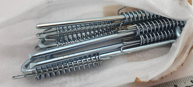 Awning Tether Rope Shock Absorbing Spring Stakes - 6 Piece Set by RLD Design