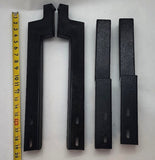 RLD Design Canopy / Cap - Mounting Bracket Set - Ford F350 / F250 Stainless Steel