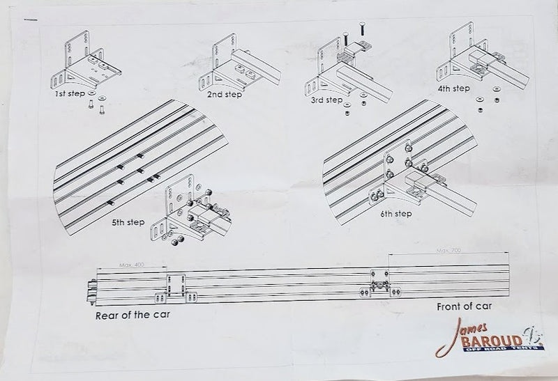 James Baroud FALCON AWNING Fastener Hardware Kit