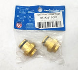 SeaSucker HUSKE 15x110mm Thru-Axle Plugs BA1425-GOLD Anodized Aluminum - Fork Mount