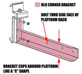 RLD Design - Awning Platform Corner Mounting Bracket for Rhino Rack Pioneer Platforms