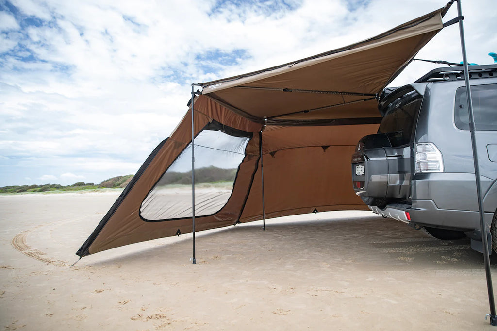 RHINO RACK BATWING COMPACT TAPERED EXTENSION WITH DOOR AWNING WALLS - CLOSEOUT