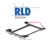 Truck Canopy / Cap - RLD Design Drop Table Mounting Bracket SET of 2 Stainless Steel Ceiling Roof Mounts