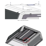 Truck Canopy / Cap - RLD Design Drop Table Mounting Bracket SET of 2 Stainless Steel Ceiling Roof Mounts