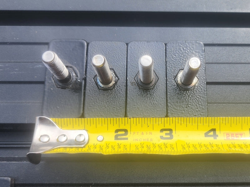 RLD Design - Bedside Track Stud Plates for Canopy Mounting PACK OF 4(Toyota  Size Bedside Track) (Copy)