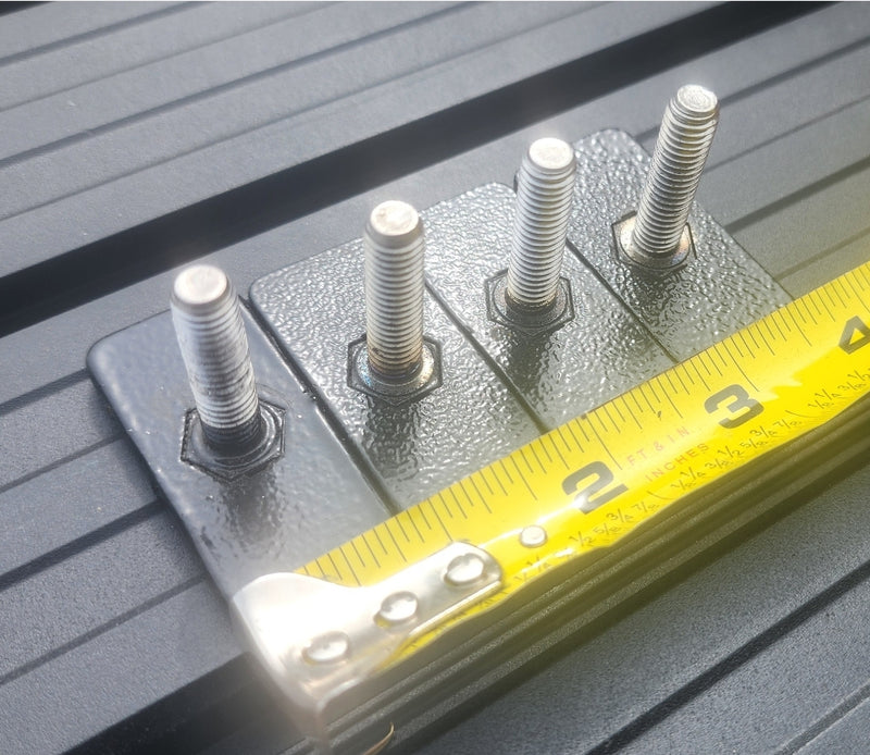 RLD Design - Bedside Track Stud Plates for Canopy Mounting PACK OF 4(Toyota  Size Bedside Track) (Copy)