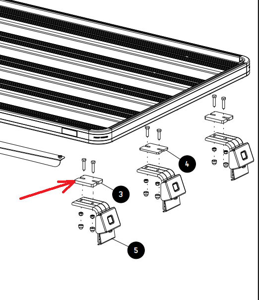 Front Runner Roll Top Leg Pair Height Spacer Plates 6mm - LASS027