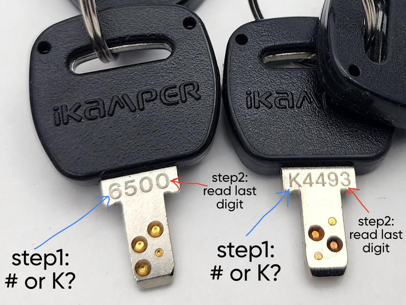 iKamper Rooftop Tent Latch & Lock Spare Key Set